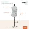 Twin-Fit Adjustable Dress Form Large - Imagen 2