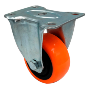 RODAJA GIRATORIA DE LAMINA TROQUELADA DE 2"